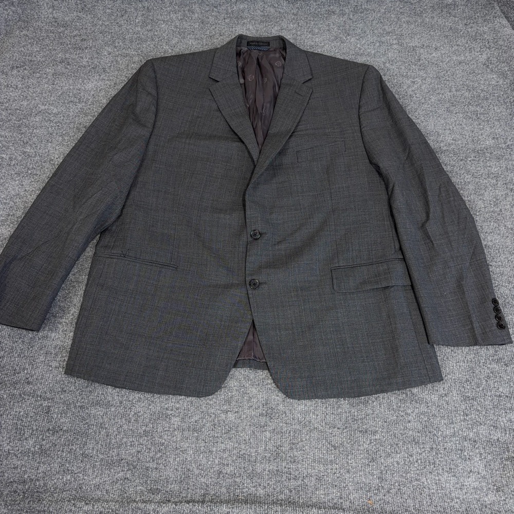Ralph Lauren Blazer Jacket Men 48R Gray Wool Stretch Business Casual Sport Coat - Picture 2 of 13